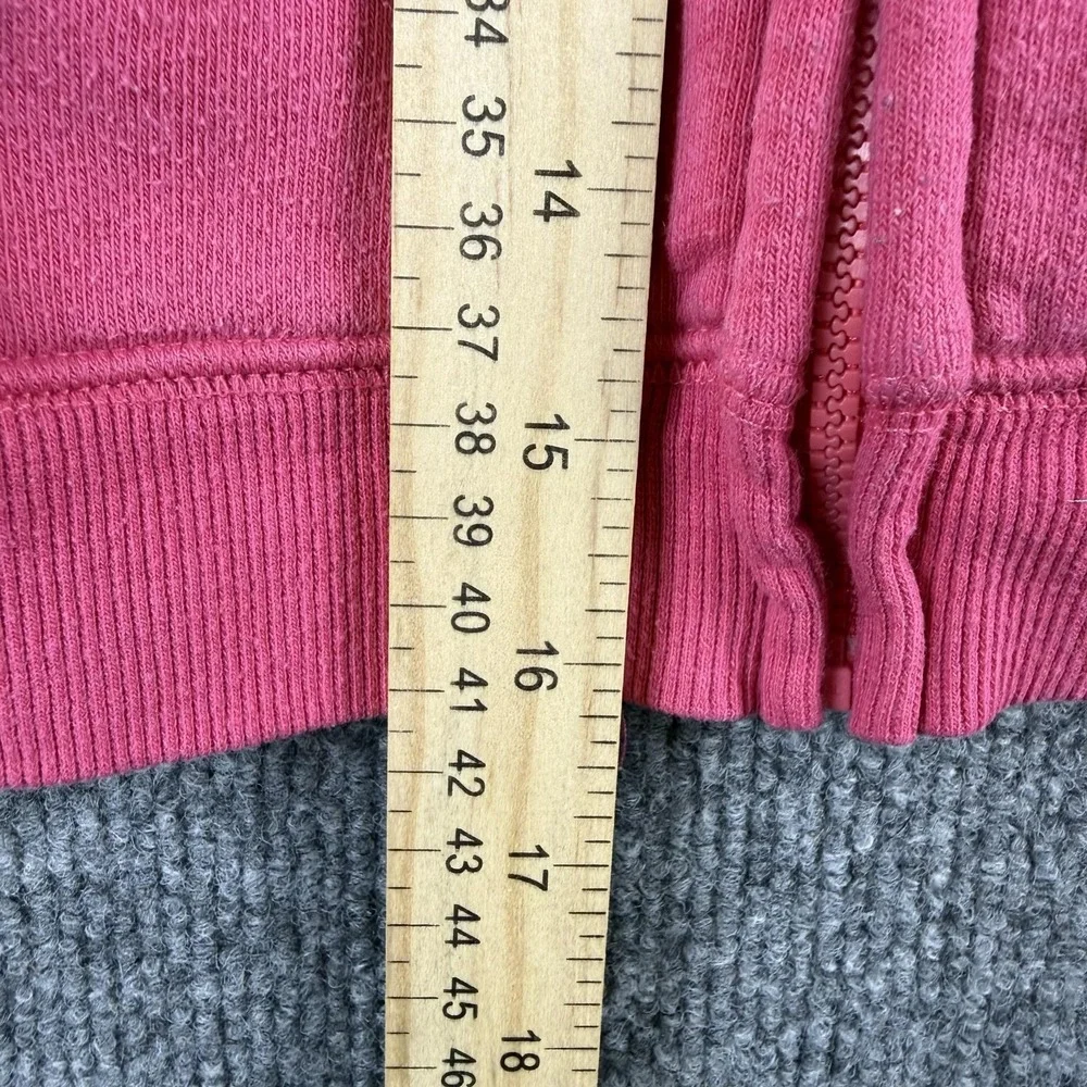OshKosh B'gosh Hoodie Girls 4 Pink Full Zip Logo Fleece Sweatshirt‎ Graphic